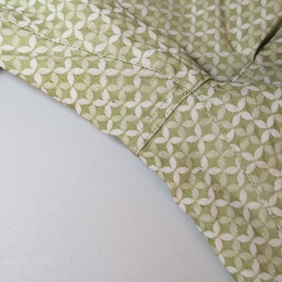 LouLou Diamond Straight Leg Pants Stretch Patterned Textured Spring - Picture 10 of 11